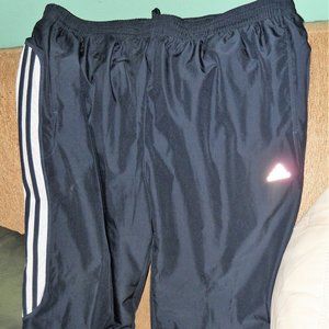 Adidas navy white track pant 2XL barely worn!